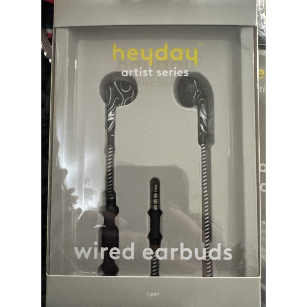 Heyday Artist Series Wired Earbuds Mic & Remote 3.5mm Plug Comfort Fit